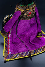 Load image into Gallery viewer, Doll in a purple fur coat